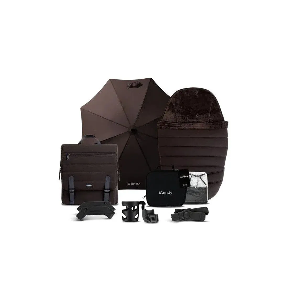 iCandy Peach 7 Pecan Pushchair and Carrycot - Complete Bundle - Pecan