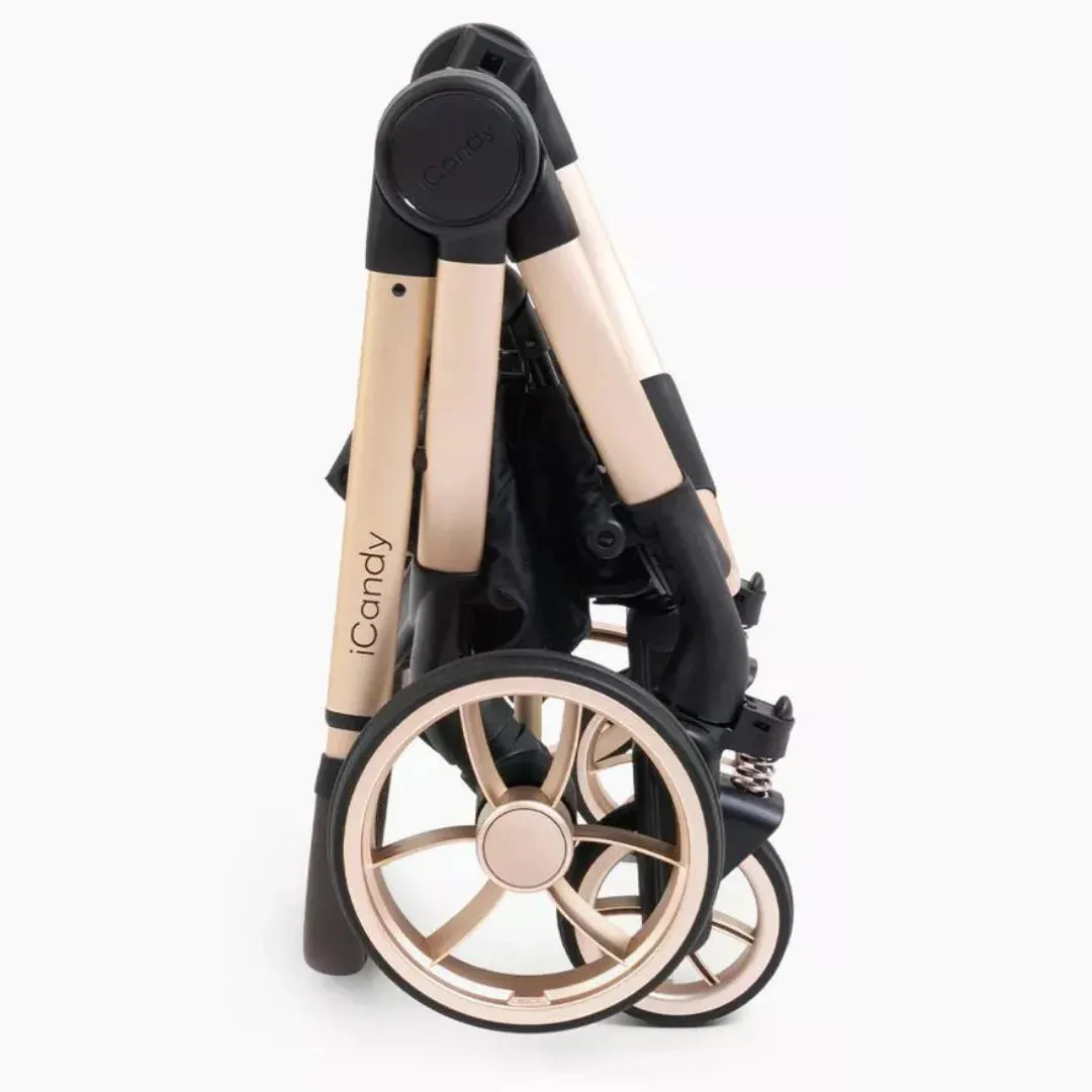 iCandy Peach 7 Pushchair and Carrycot Complete Bundle - Biscotti