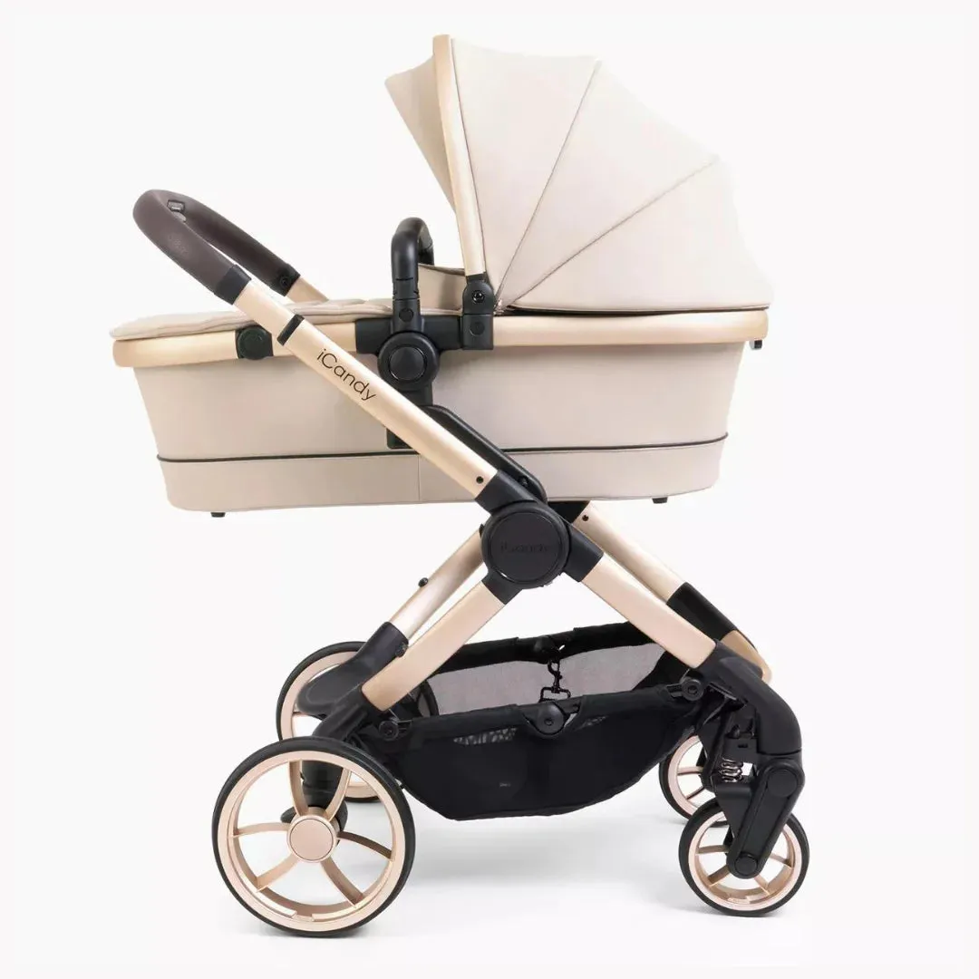 iCandy Peach 7 Pushchair and Carrycot Complete Bundle - Biscotti