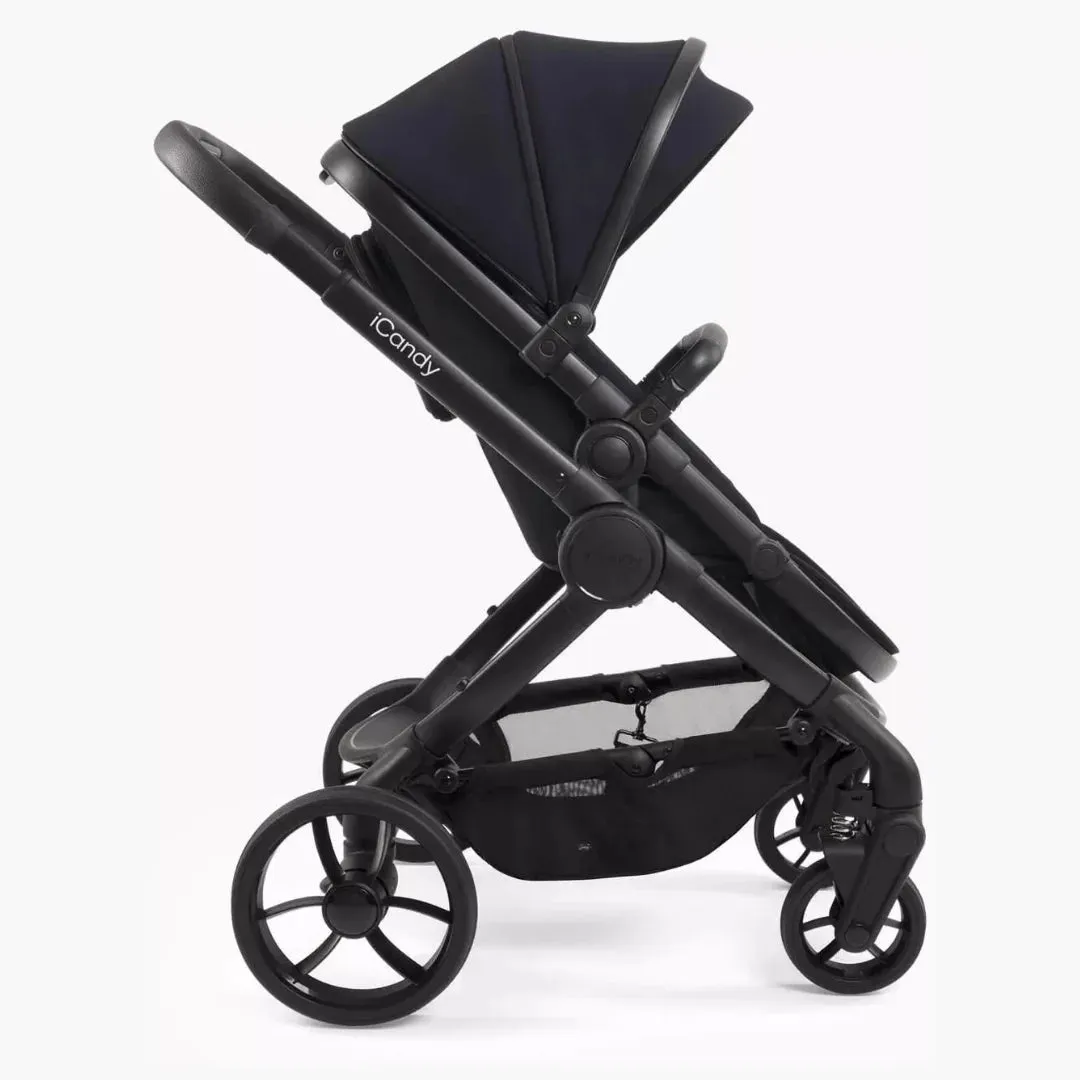 iCandy Peach 7 Pushchair and Carrycot Complete Bundle - Black Edition