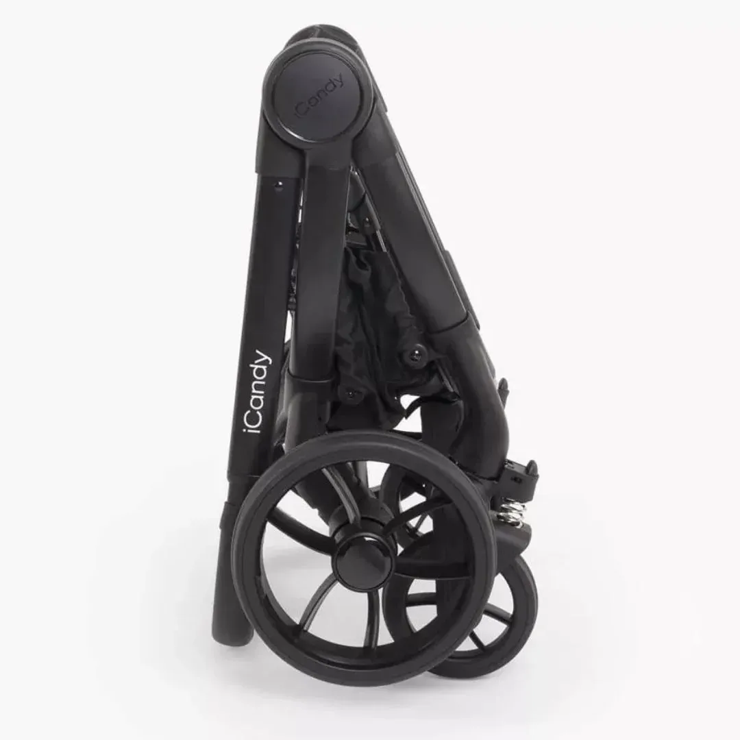 iCandy Peach 7 Pushchair and Carrycot Complete Bundle - Black Edition