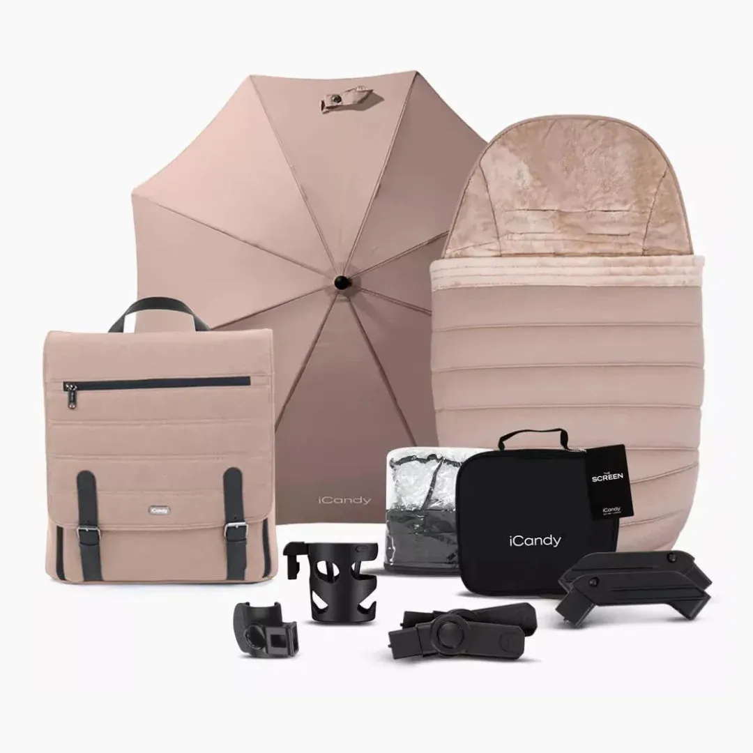 iCandy Peach 7 Pushchair and Carrycot Complete Bundle - Cookie