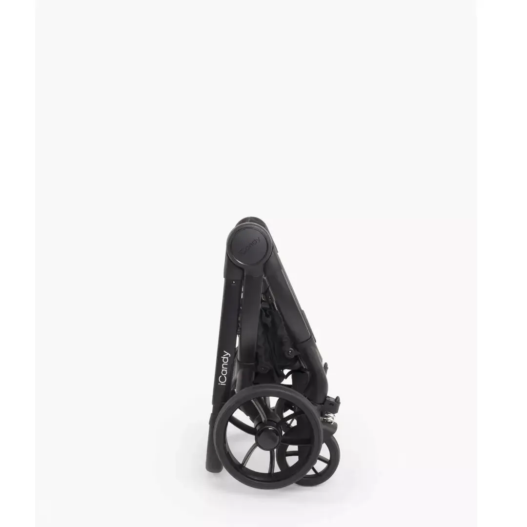 iCandy Peach 7 Pushchair and Carrycot - Complete Car Seat Bundle - Black Edition