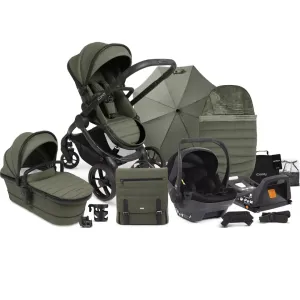 iCandy Peach 7 Pushchair and Carrycot - Complete Car Seat Bundle - Ivy