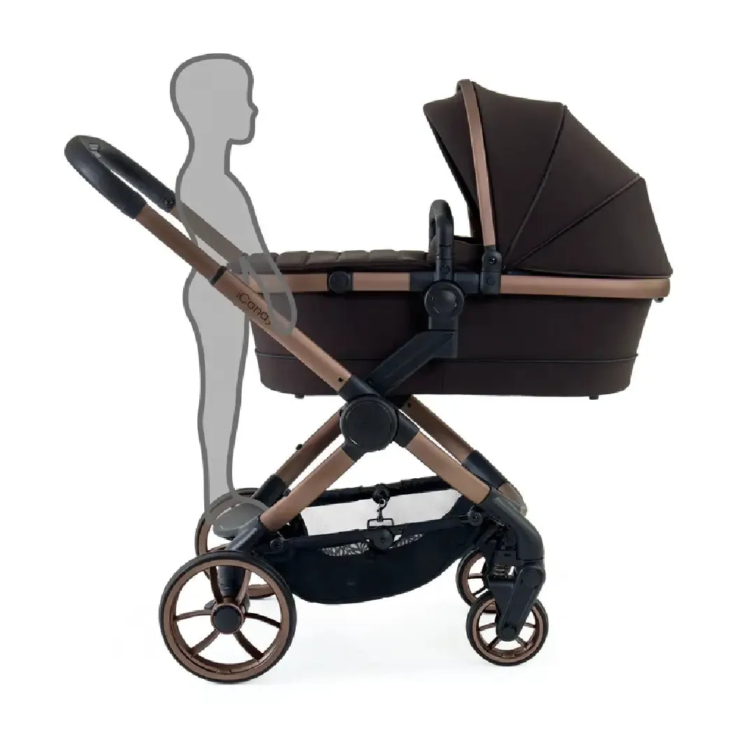 iCandy Peach 7 Pushchair and Carrycot - Complete Car Seat Bundle - Pecan