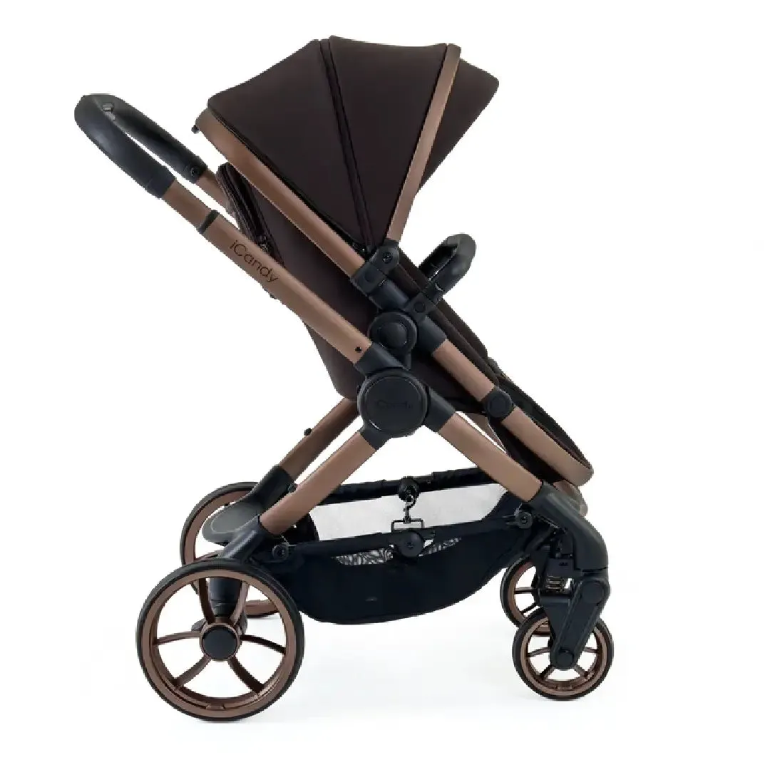 iCandy Peach 7 Pushchair and Carrycot - Complete Car Seat Bundle - Pecan