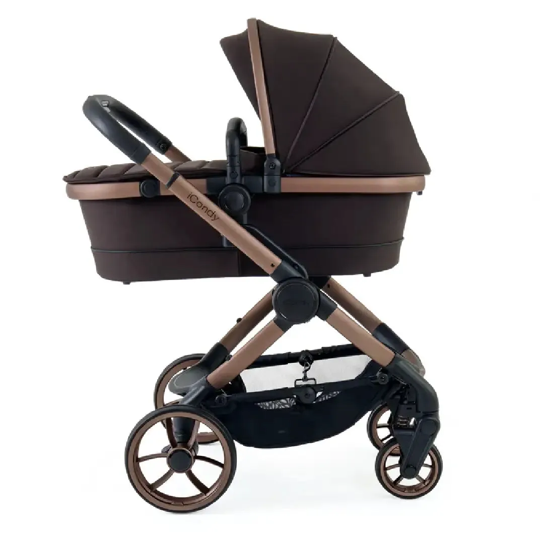 iCandy Peach 7 Pushchair and Carrycot - Complete Car Seat Bundle - Pecan