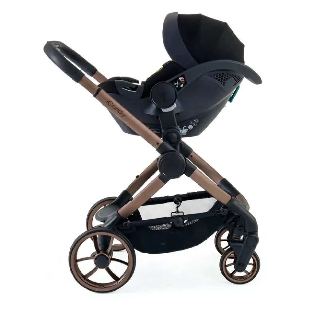 iCandy Peach 7 Pushchair and Carrycot - Complete Car Seat Bundle - Pecan