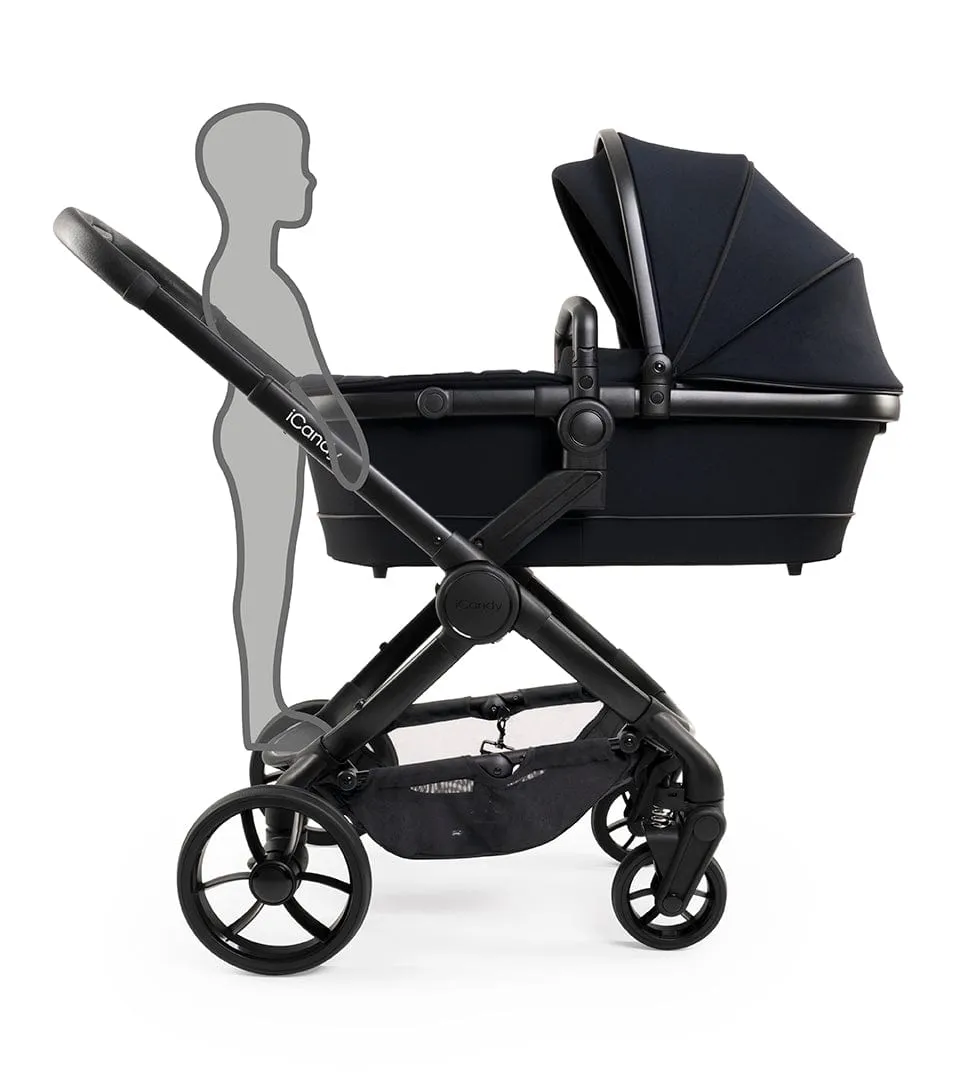 iCandy Peach 7 Pushchair and Carrycot - Jet / Black Edition