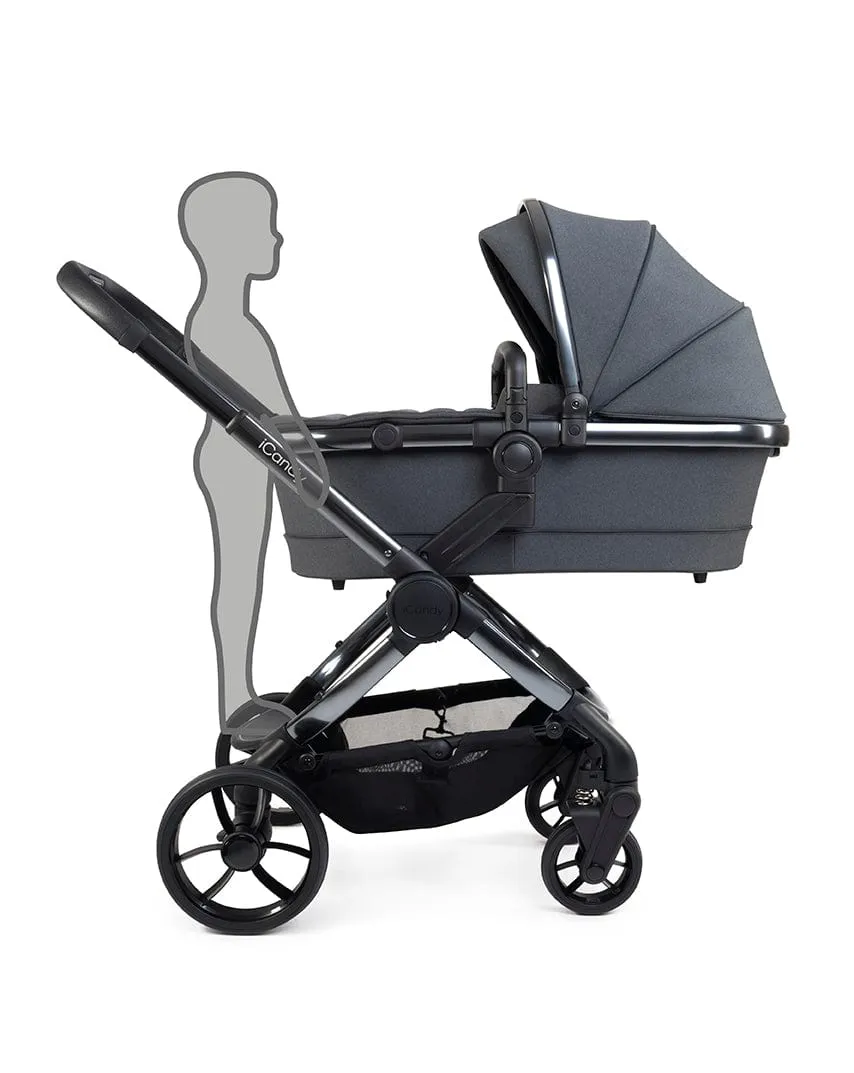 iCandy Peach 7 Pushchair and Carrycot - Phantom / Dark Grey