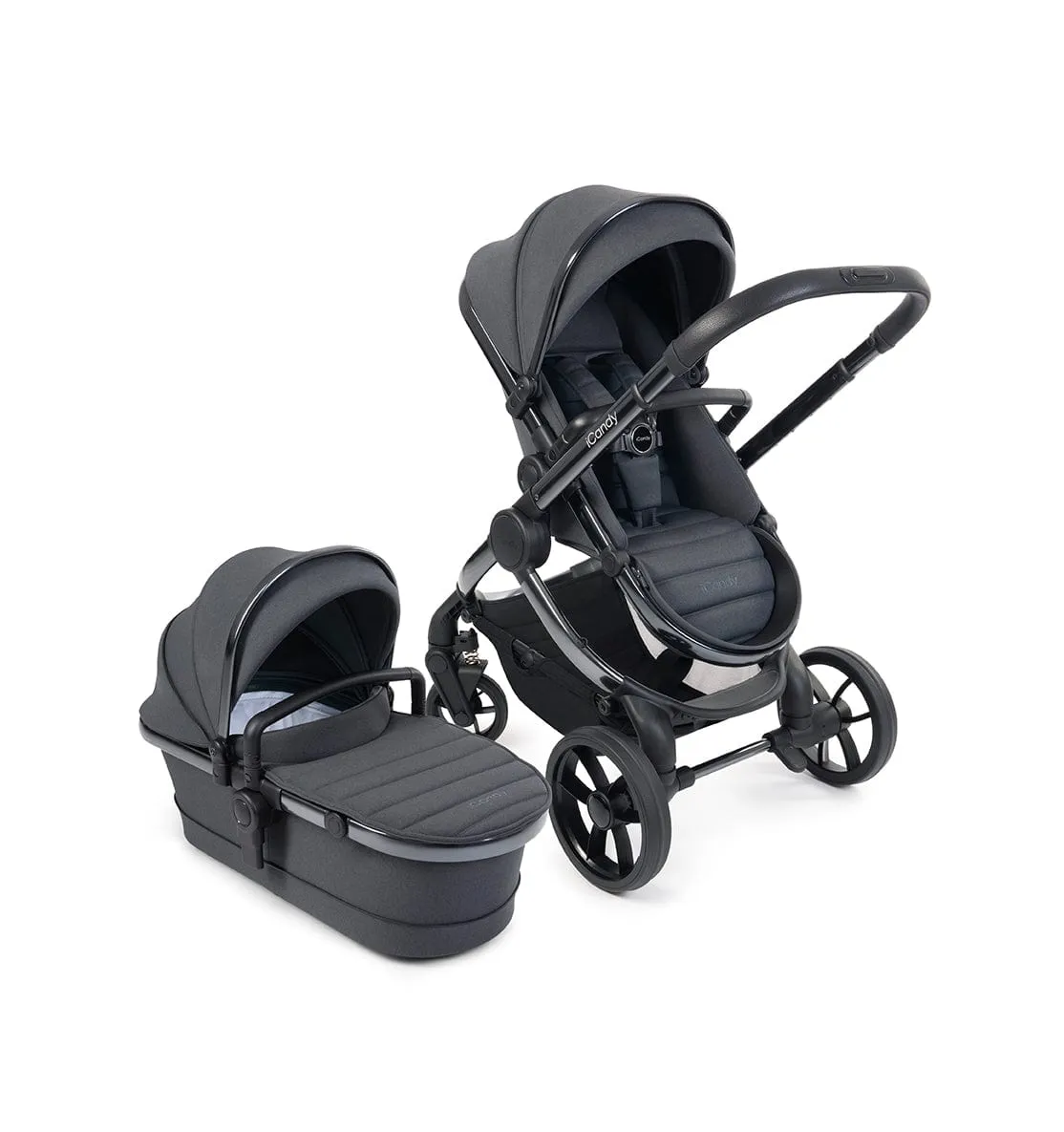 iCandy Peach 7 Pushchair and Carrycot - Phantom / Dark Grey