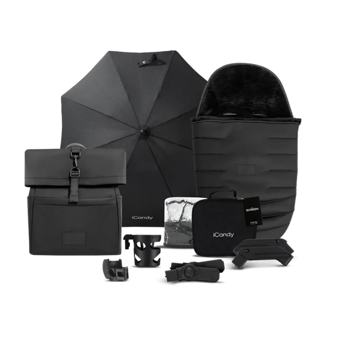 iCandy Peach 7 STUDIO Pushchair and Carrycot - Complete Car Seat Bundle