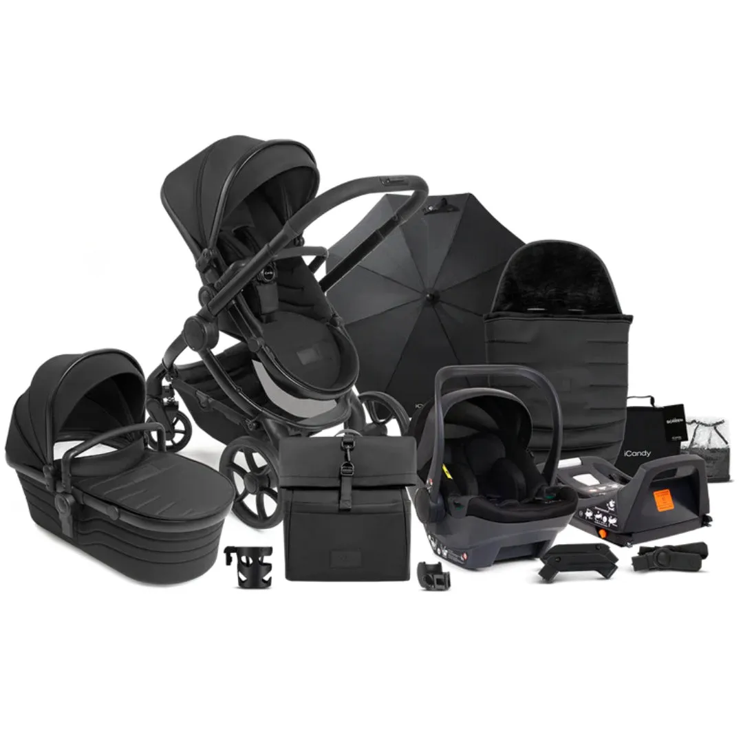 iCandy Peach 7 STUDIO Pushchair and Carrycot - Complete Car Seat Bundle
