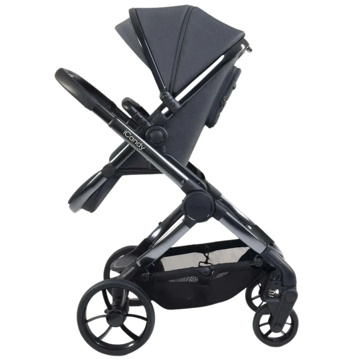 iCandy Peach 7 Travel System With Cybex Cloud T & Base T, Dark Grey