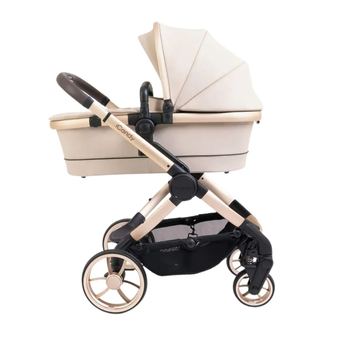 iCandy Peach 7 travel System With Pebble 360 Pro2 Car Seat And Family Fix Base, Biscotti