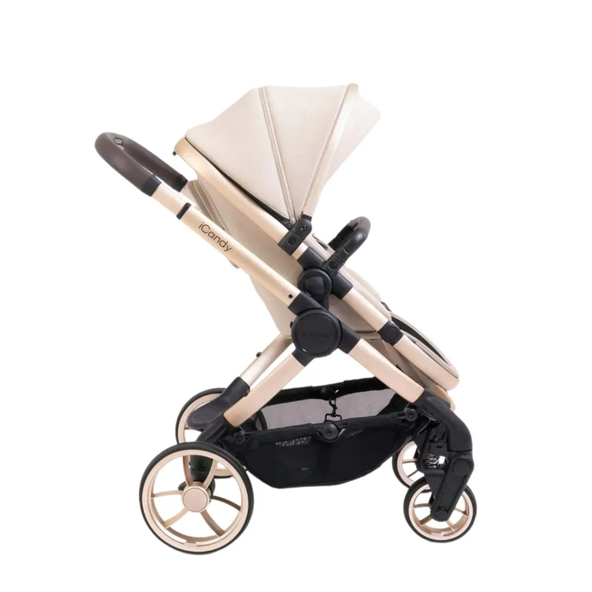 iCandy Peach 7 travel System With Pebble 360 Pro2 Car Seat And Family Fix Base, Biscotti