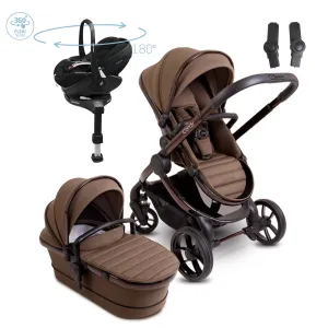 iCandy Peach 7 travel System With Pebble 360 Pro2 Car Seat And Family Fix Base, Coco