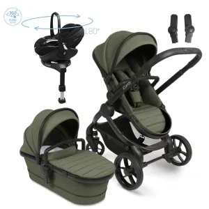 iCandy Peach 7 travel System With Pebble 360 Pro2 Car Seat And Family Fix Base, Ivy