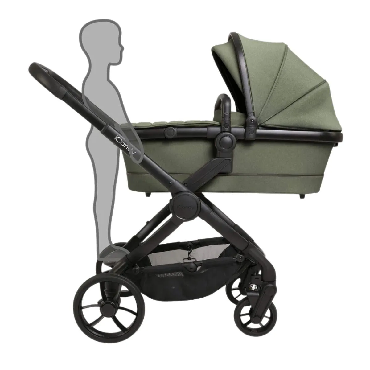 iCandy Peach 7 travel System With Pebble 360 Pro2 Car Seat And Family Fix Base, Ivy