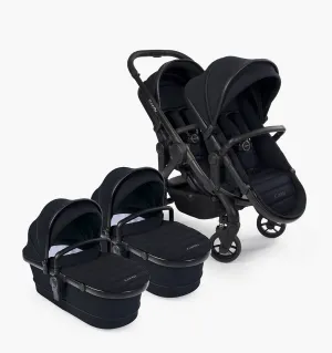 iCandy Peach 7 Twin Pushchair - Jet / Black Edition