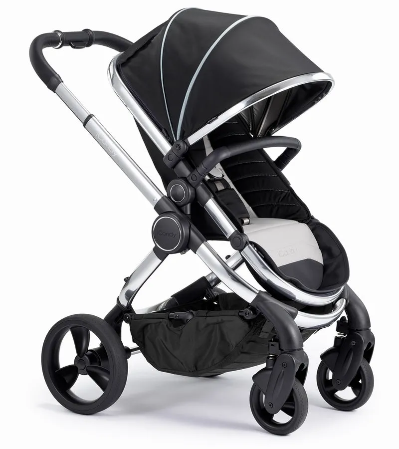 iCandy Peach Chrome Stroller - Black Beluga