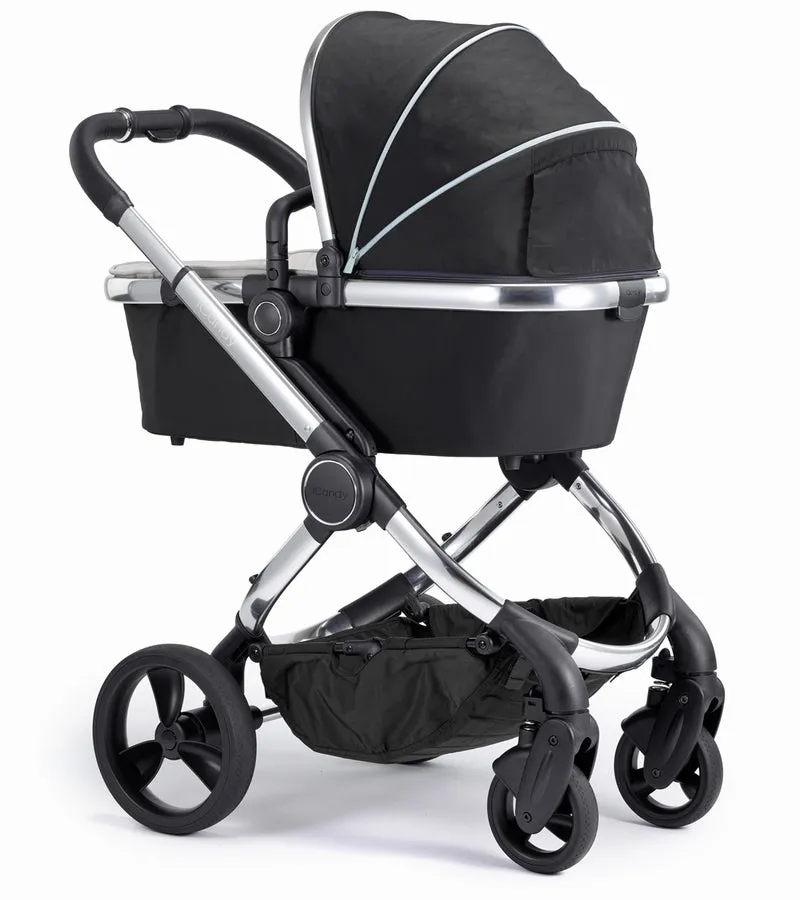 iCandy Peach Chrome Stroller - Black Beluga