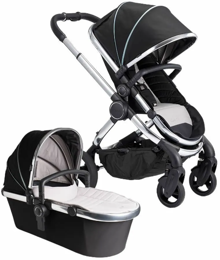 iCandy Peach Chrome Stroller - Black Beluga