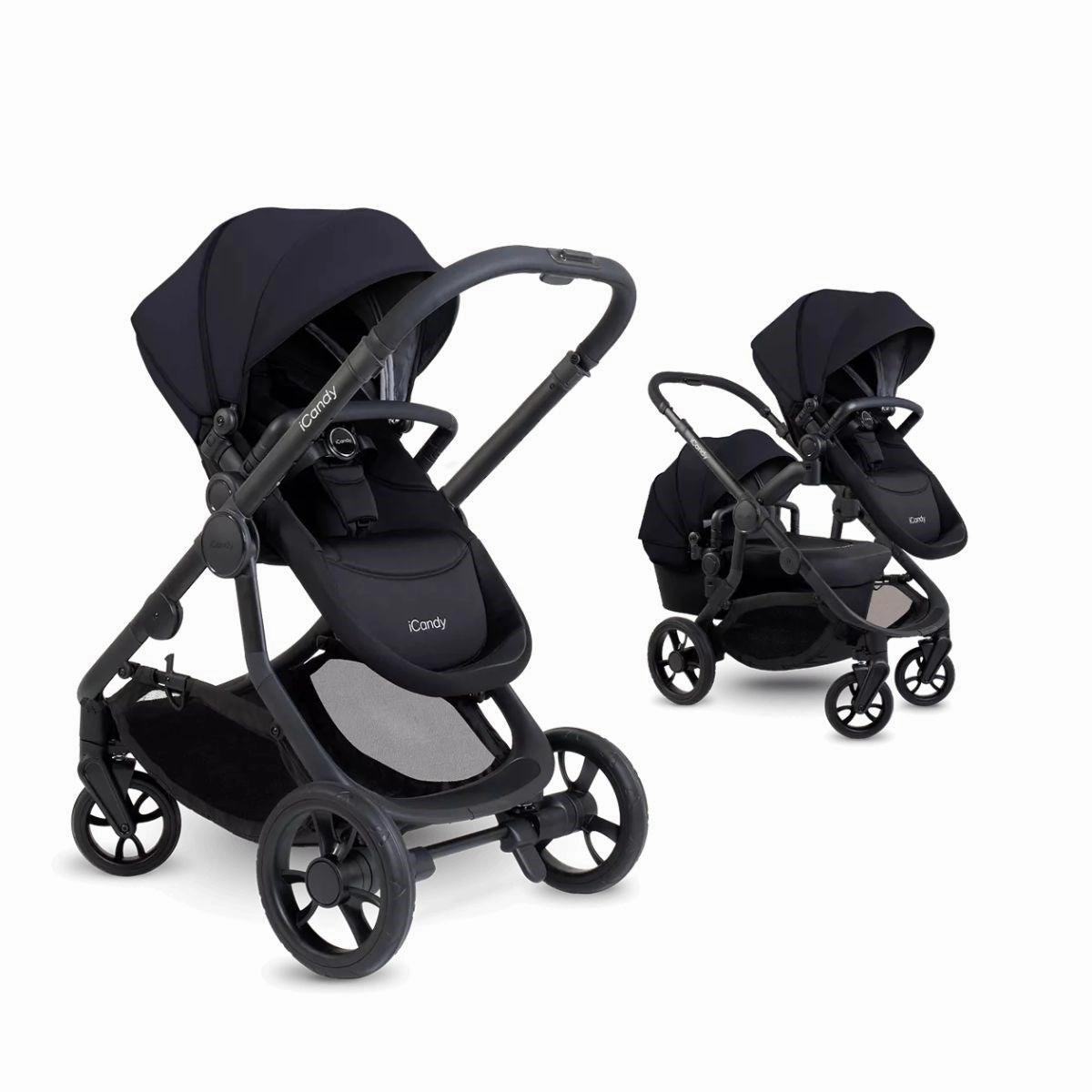 iCandy Orange 4 Complete Bundle Jet Black   Maxi Cosi Cabriofix and Isofix Base,