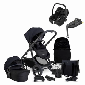 iCandy Orange 4 Complete Bundle Jet Black   Maxi Cosi Cabriofix and Isofix Base,