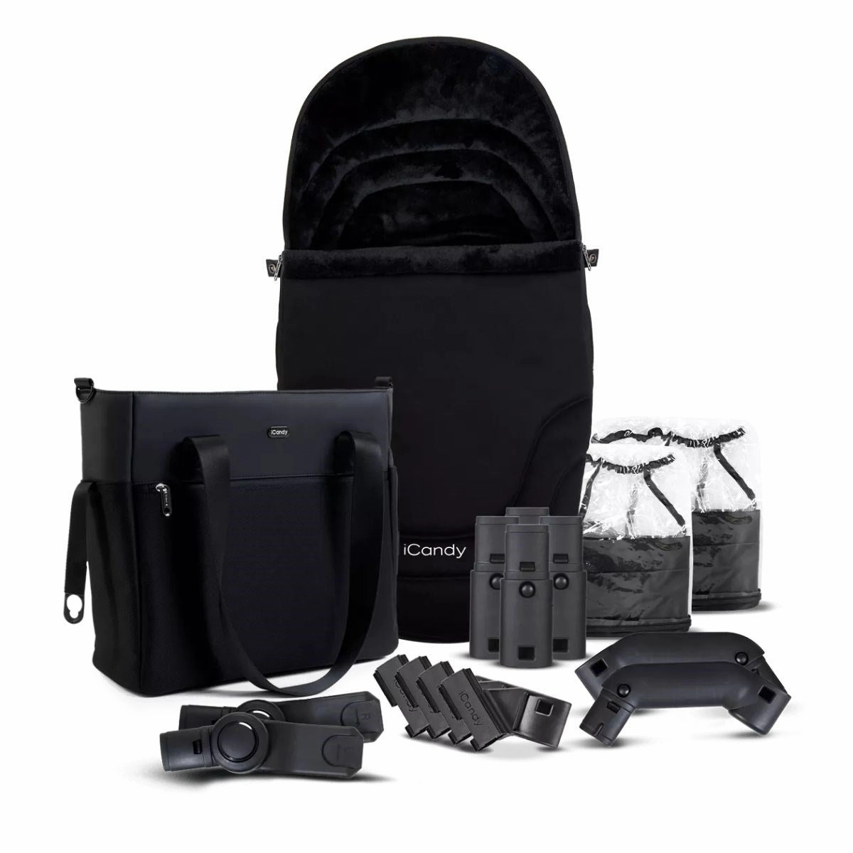 iCandy Orange 4 Complete Bundle Jet Black   Maxi Cosi Cabriofix and Isofix Base,