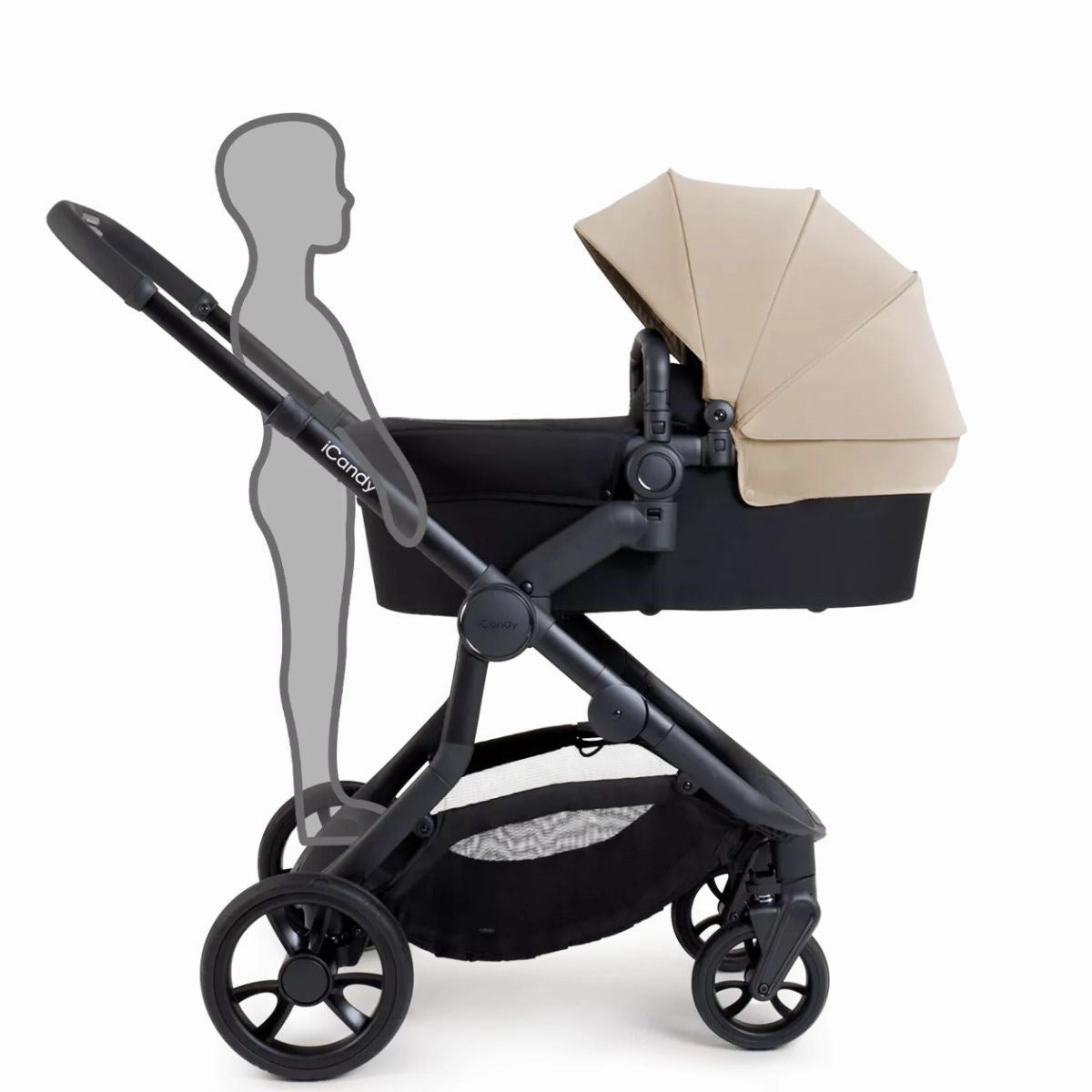 iCandy Orange 4 Complete Bundle Latte   Maxi Cosi Cabriofix and Isofix Base