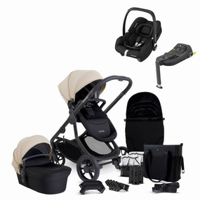 iCandy Orange 4 Complete Bundle Latte   Maxi Cosi Cabriofix and Isofix Base