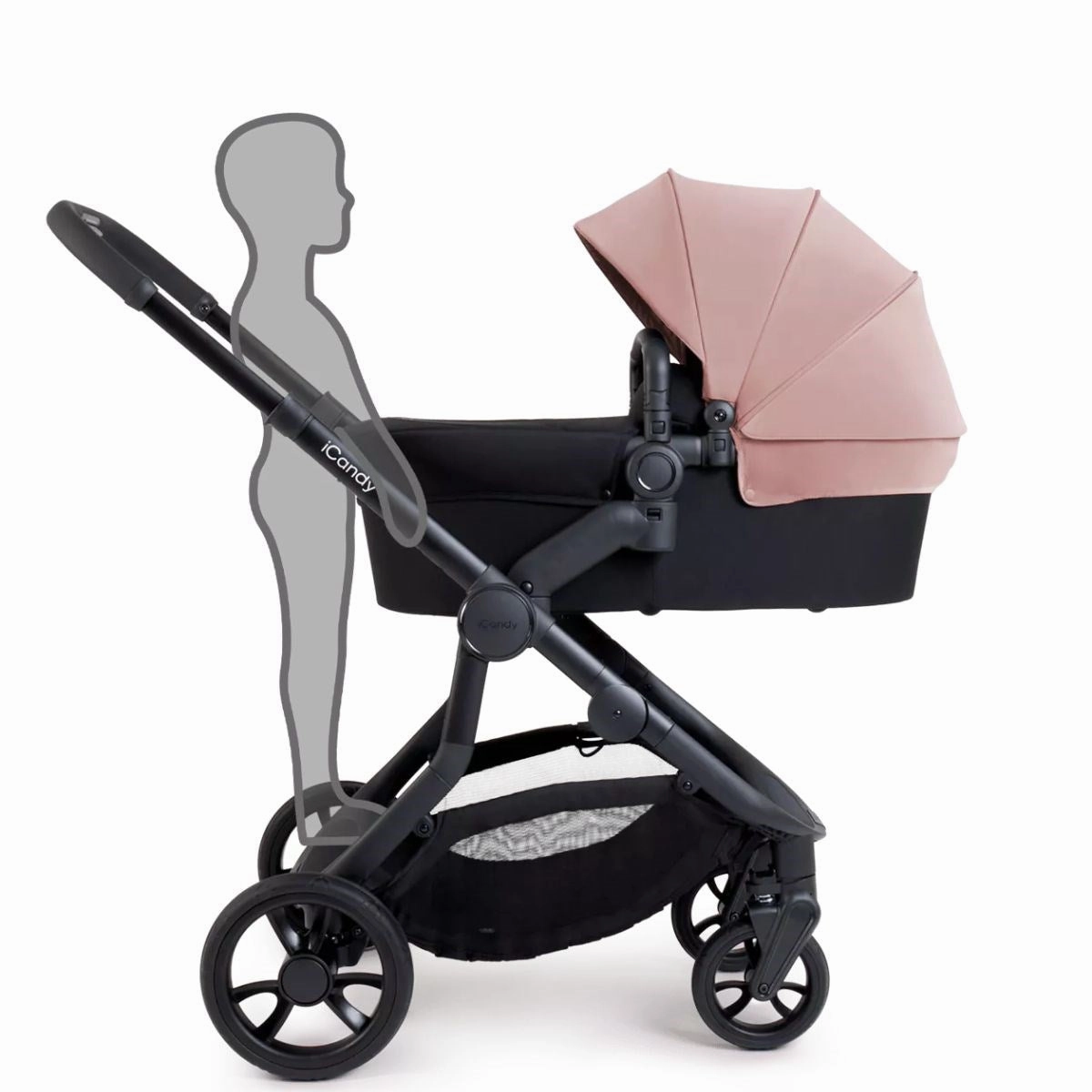 iCandy Orange 4 Complete Bundle Rose   Maxi Cosi Cabriofix and Isofix Base