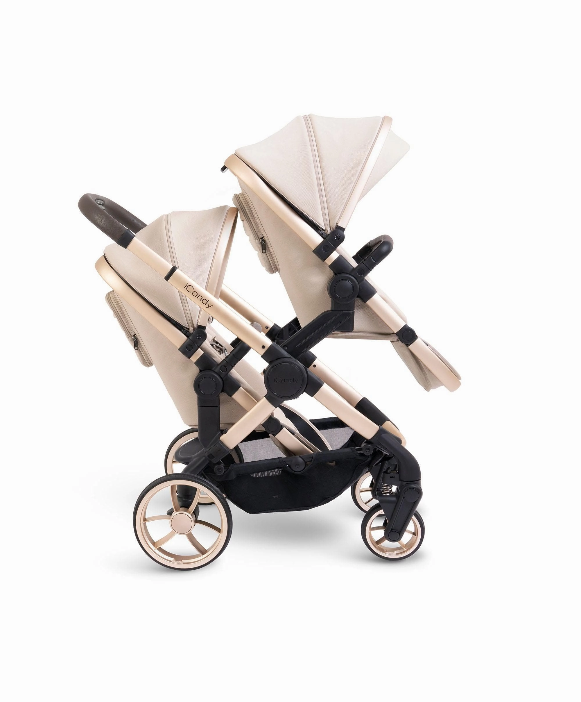 iCandy Peach 7 Double Pushchair Bundle - Biscotti