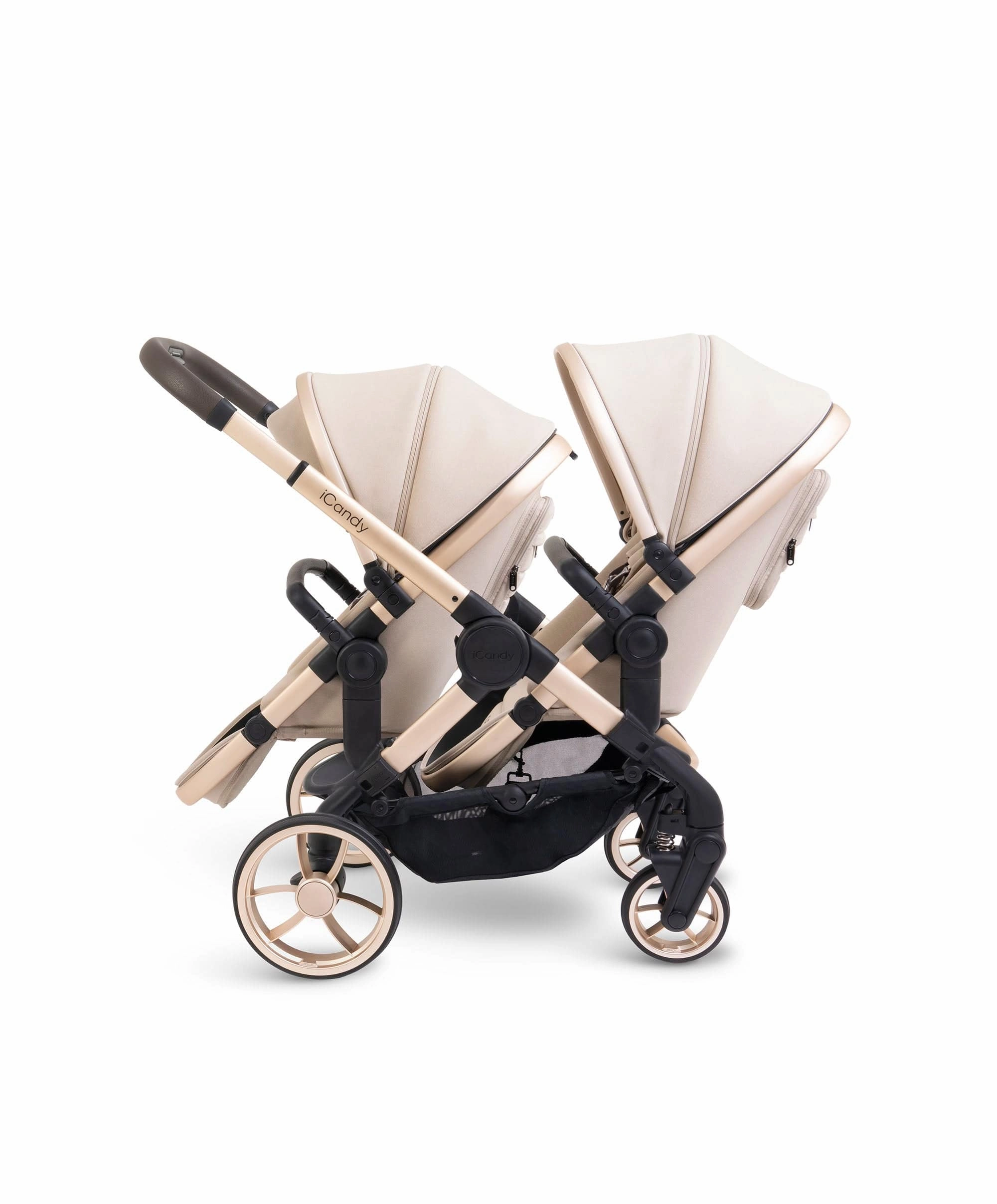 iCandy Peach 7 Double Pushchair Bundle - Biscotti