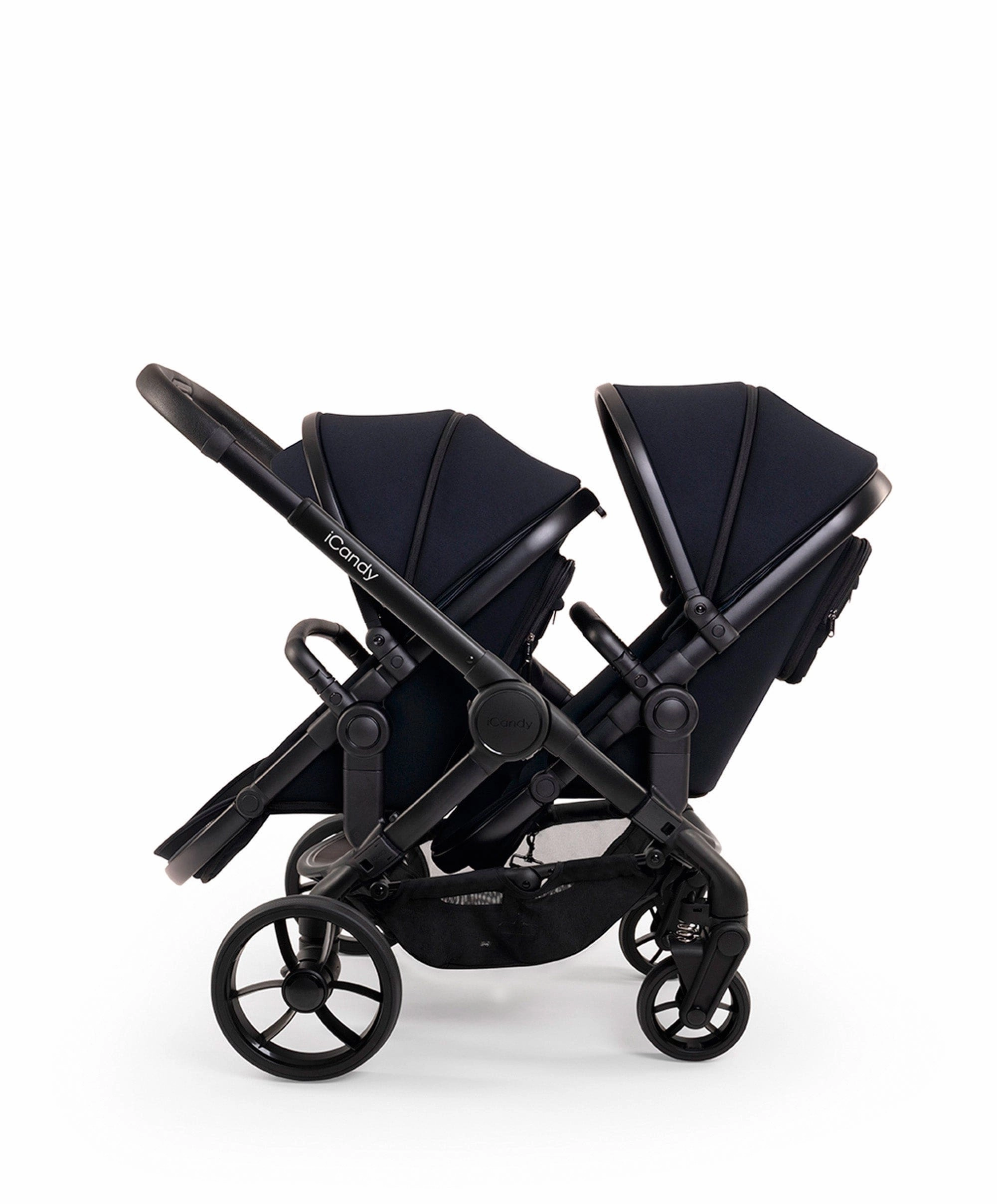 iCandy Peach 7 Double Pushchair Bundle - Black