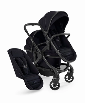 iCandy Peach 7 Double Pushchair Bundle - Black