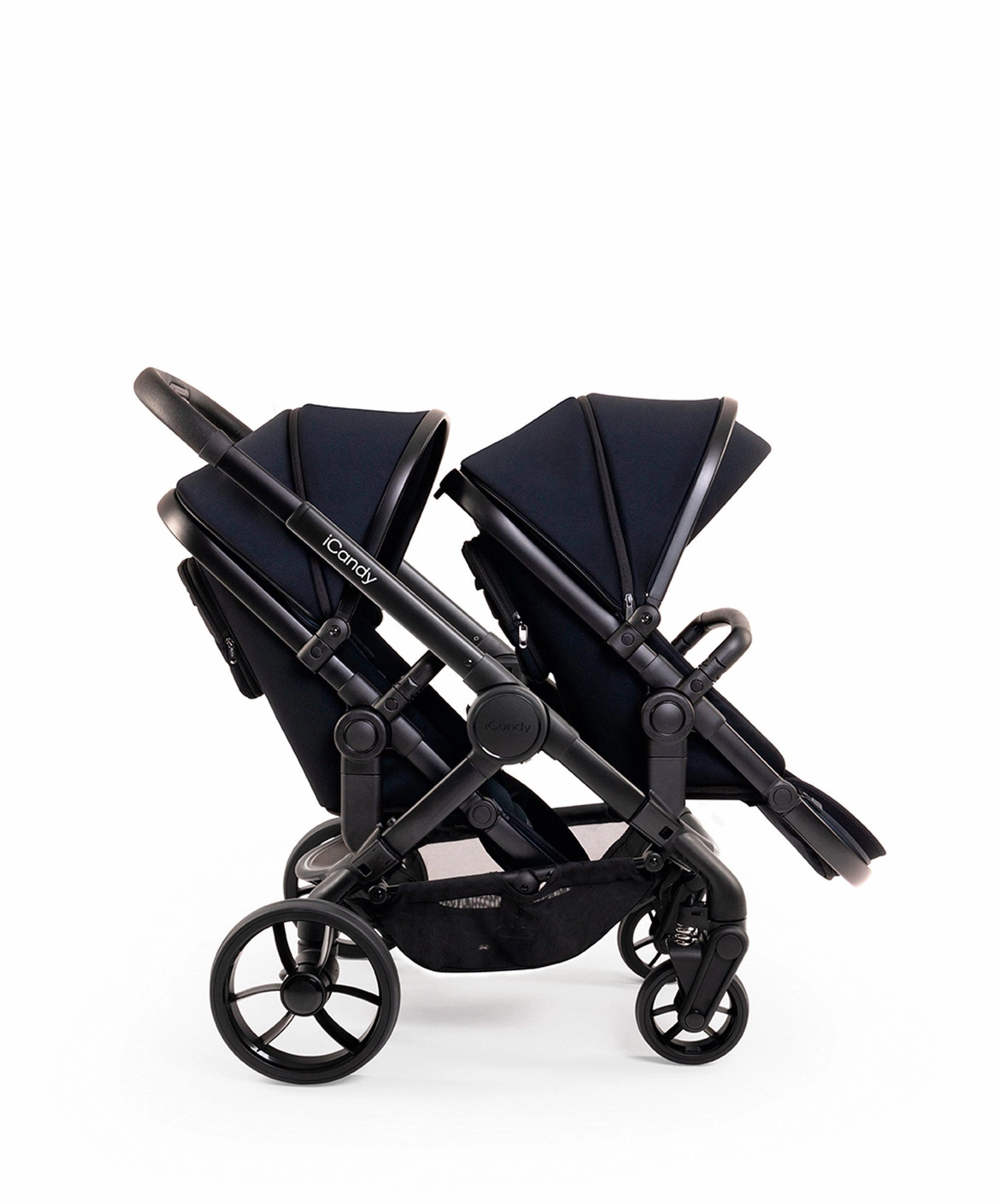 iCandy Peach 7 Double Pushchair Bundle - Black