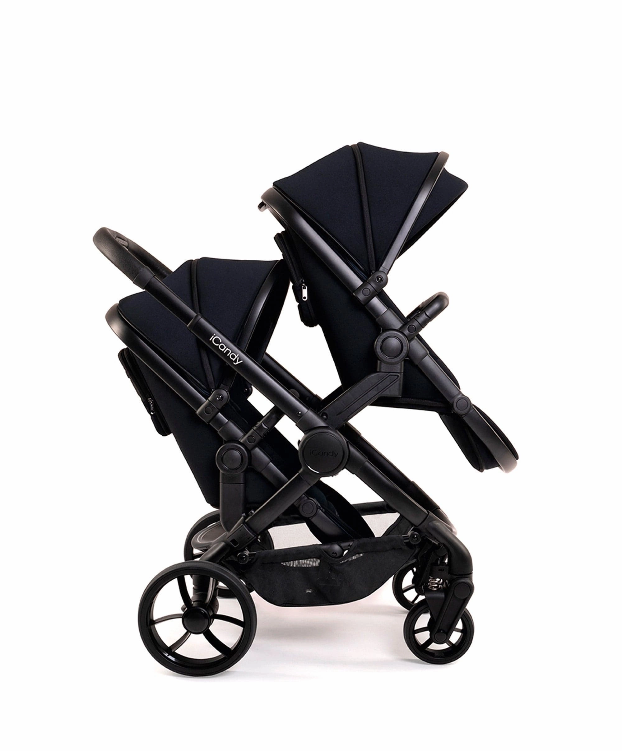 iCandy Peach 7 Double Pushchair Bundle - Black