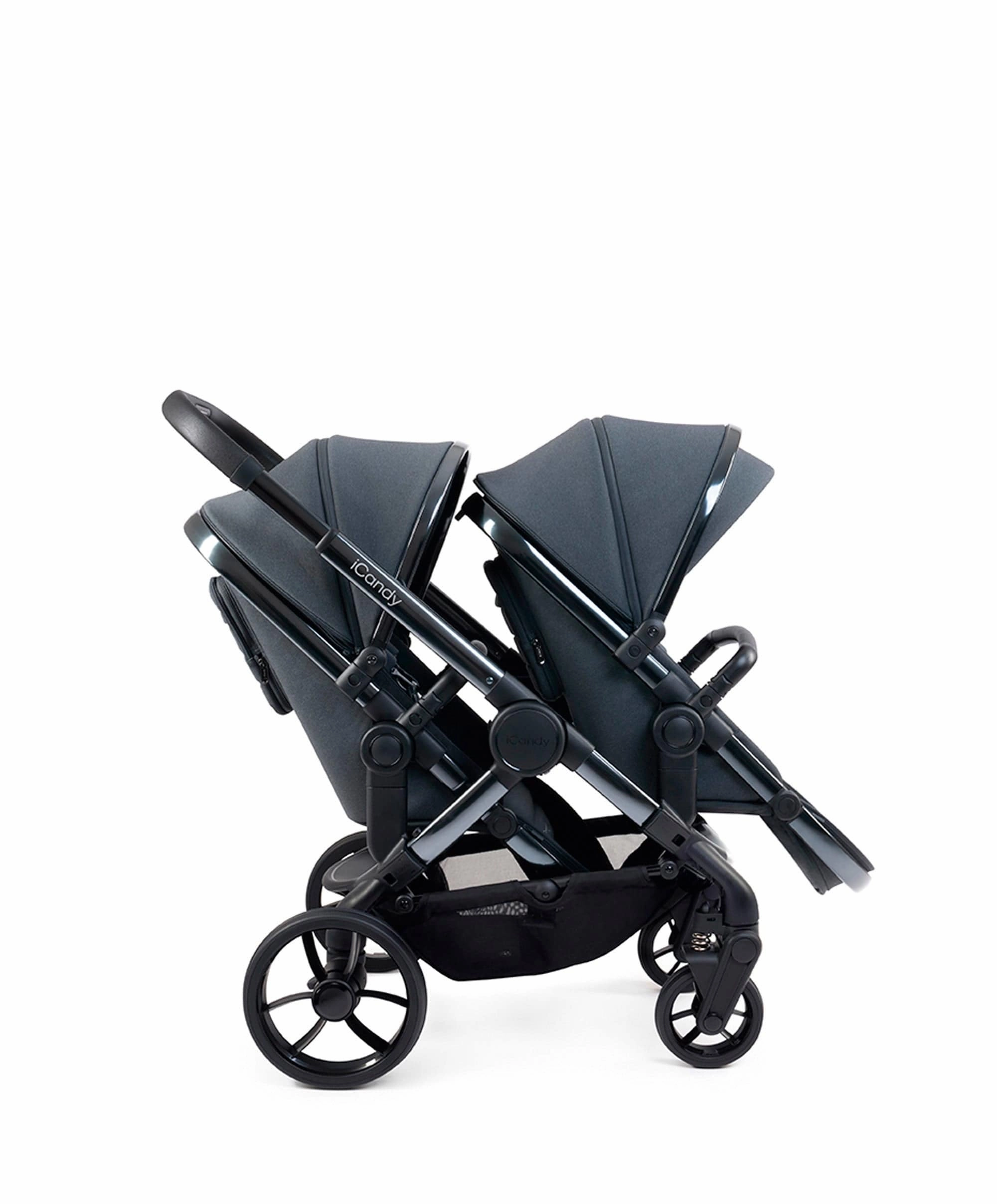iCandy Peach 7 Double Pushchair Bundle - Dark Grey