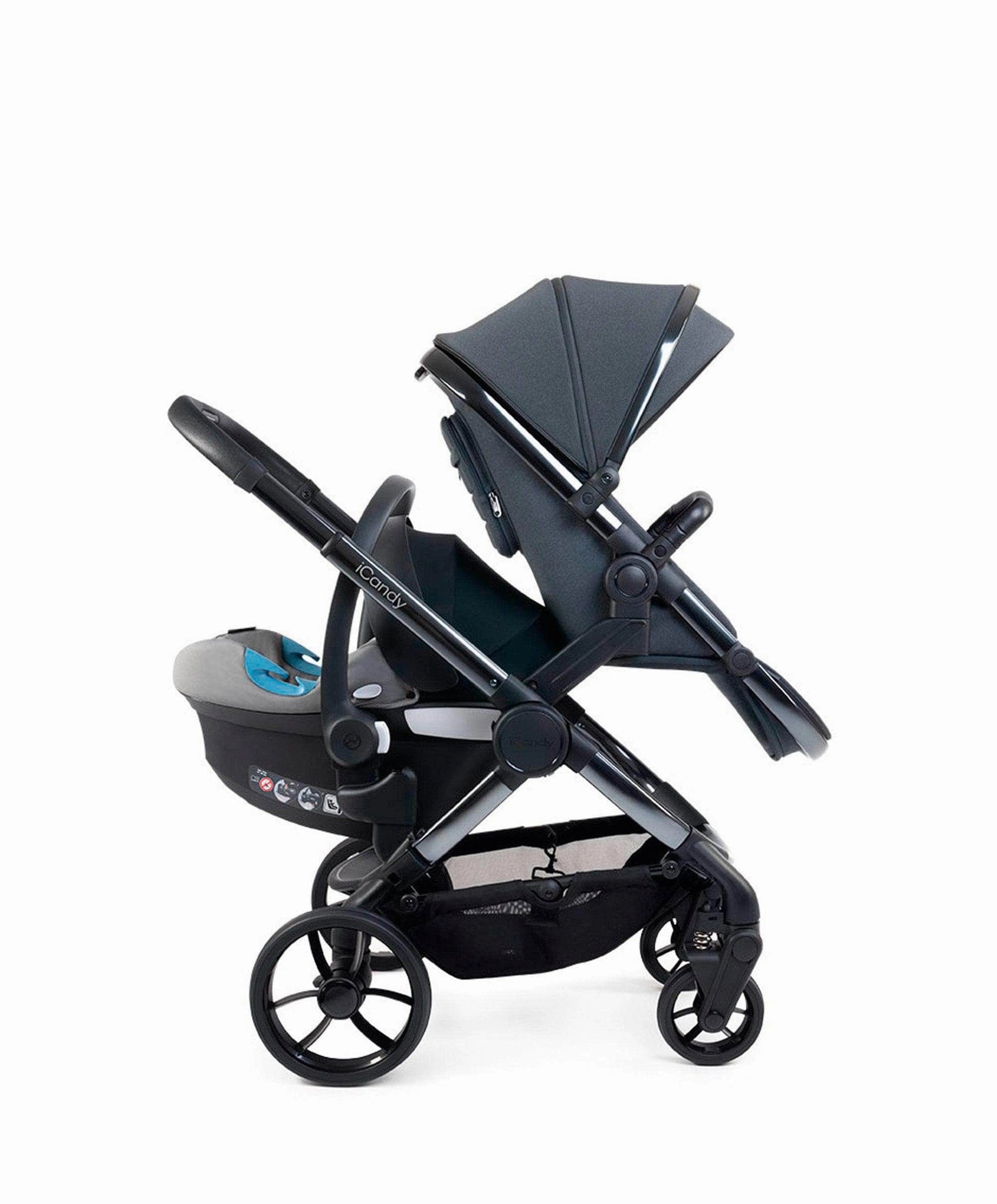 iCandy Peach 7 Double Pushchair Bundle - Truffle