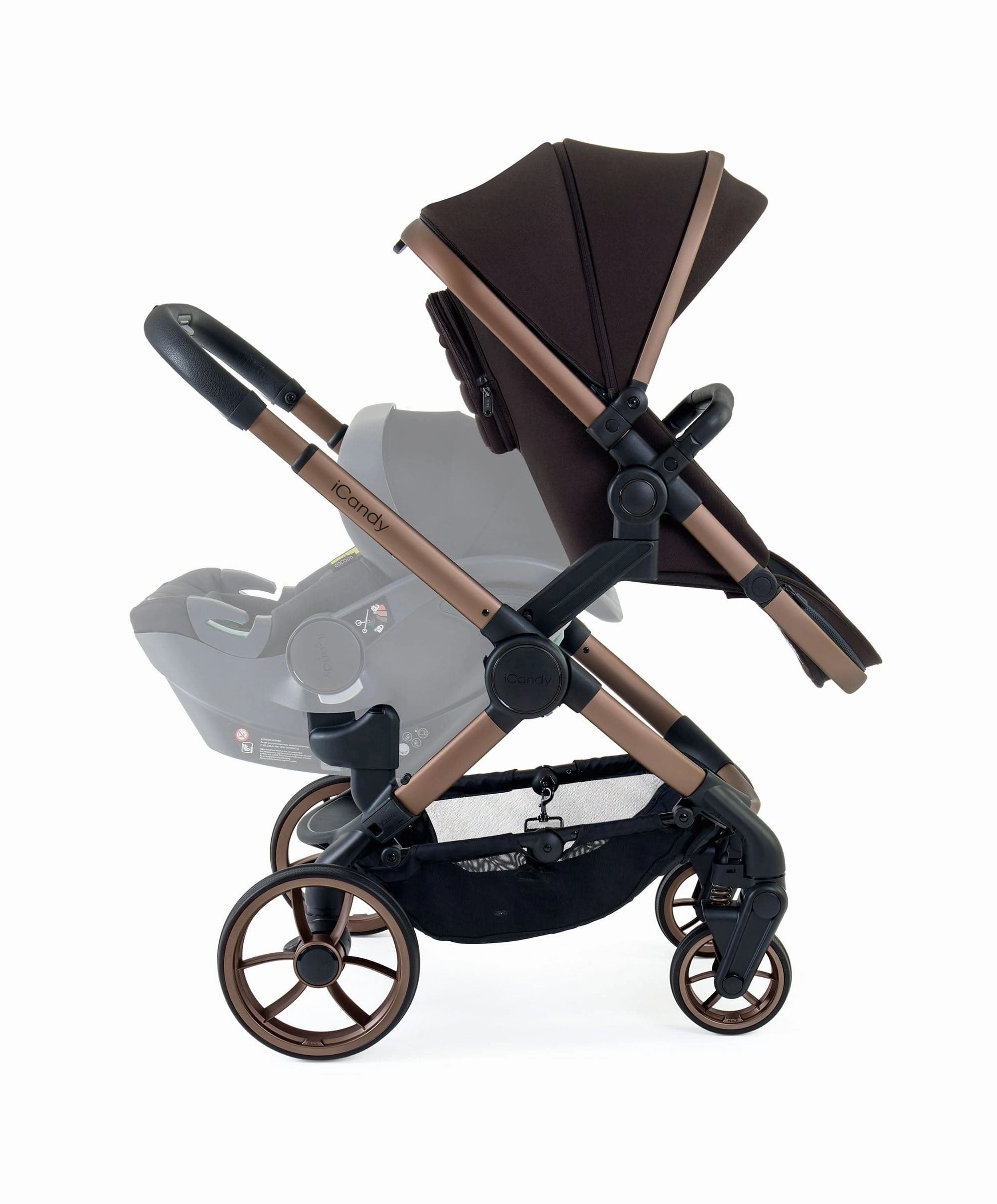 iCandy Peach 7 Double Pushchair Bundle  Pecan