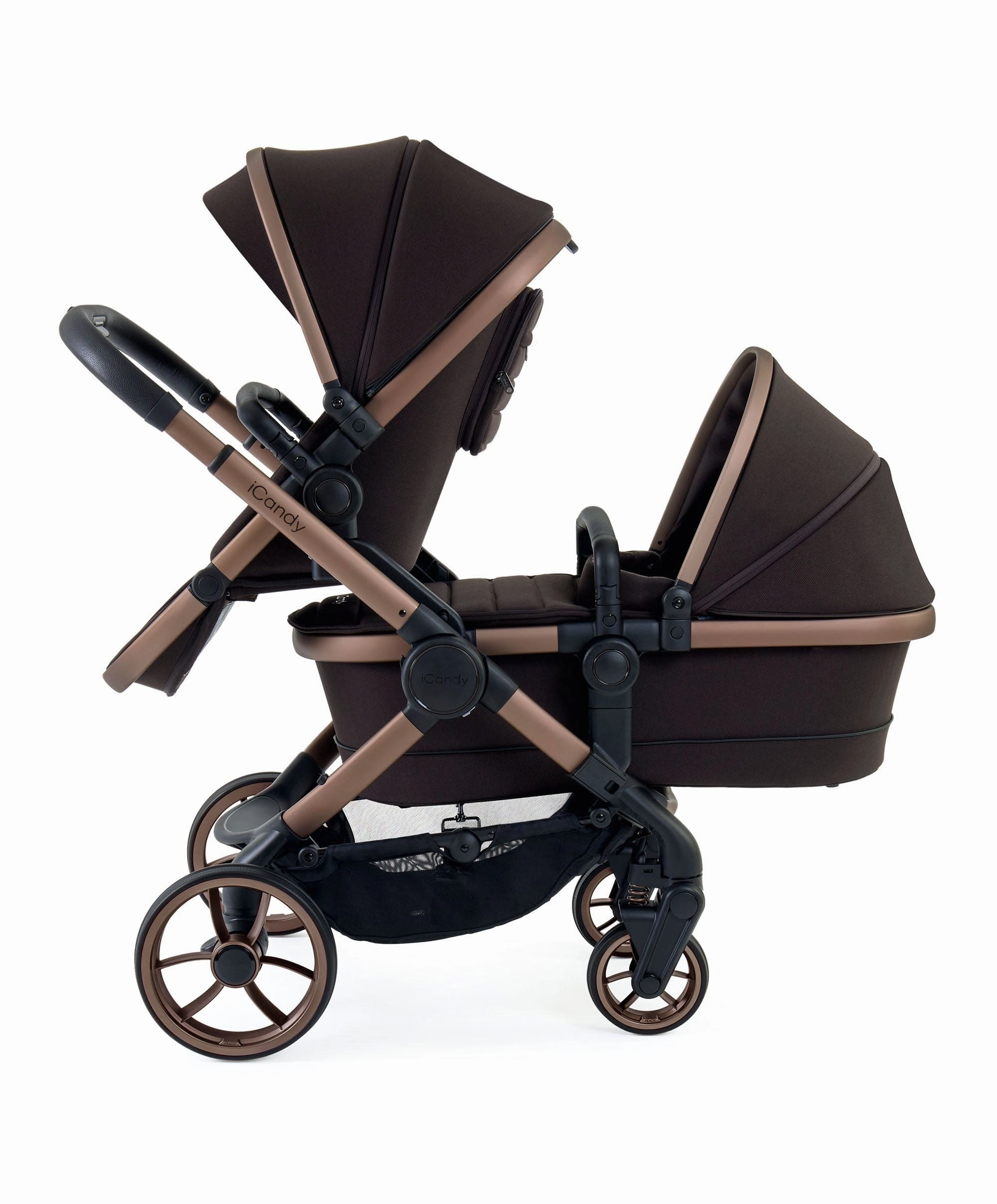 iCandy Peach 7 Double Pushchair Bundle  Pecan