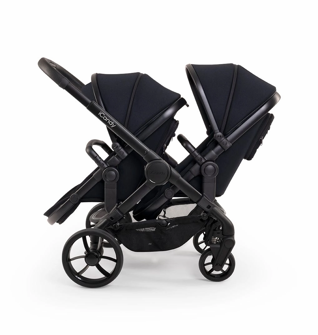 iCandy Peach 7 Double Travel System (Cocoon) Bundle - Jet / Black Edition