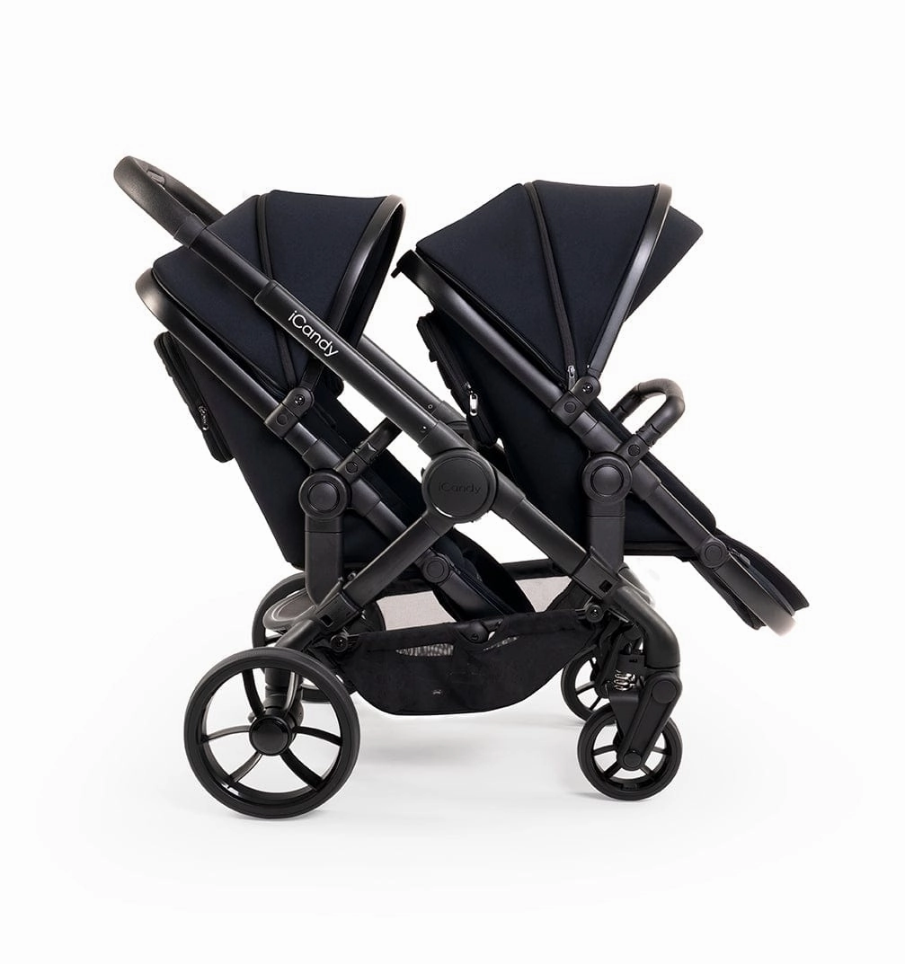 iCandy Peach 7 Double Travel System (Cocoon) Bundle - Jet / Black Edition