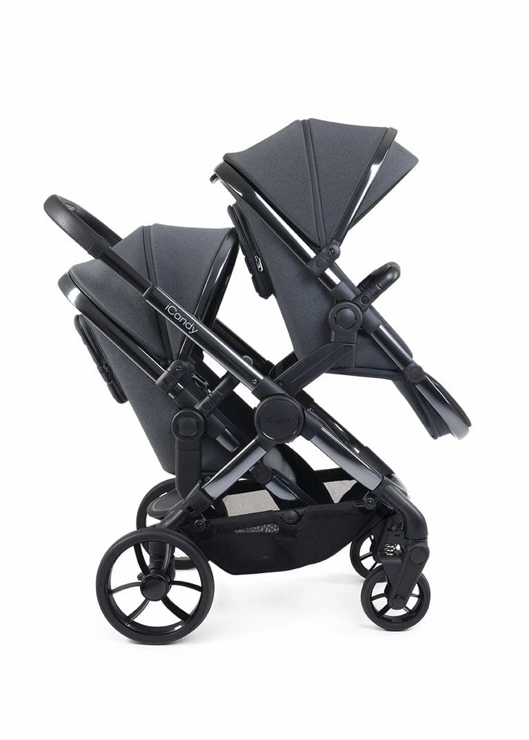 iCandy Peach 7 Double Travel System (Cocoon) Bundle - Phantom / Truffle