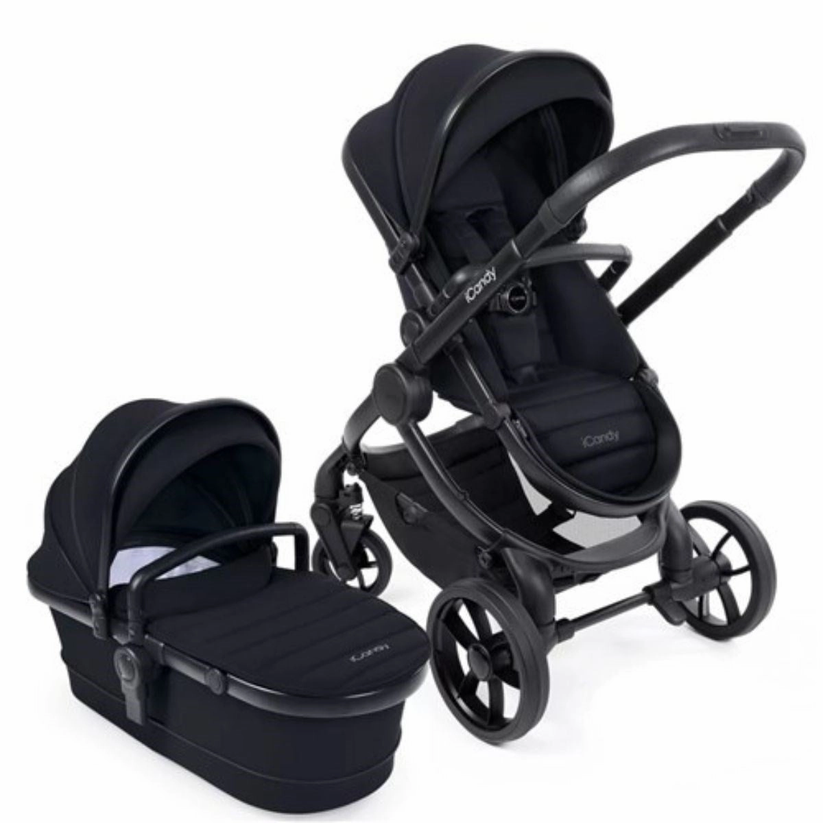 iCandy Peach 7 Premium Travel System & Starter Nursery Bundle, Black