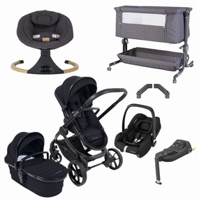 iCandy Peach 7 Premium Travel System & Starter Nursery Bundle, Black