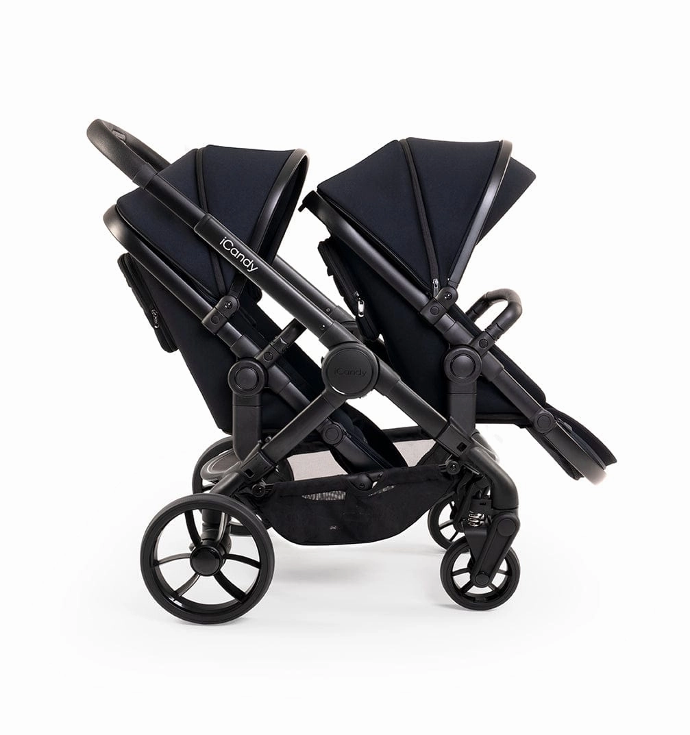 iCandy Peach 7 Twin Pushchair - Jet / Black Edition