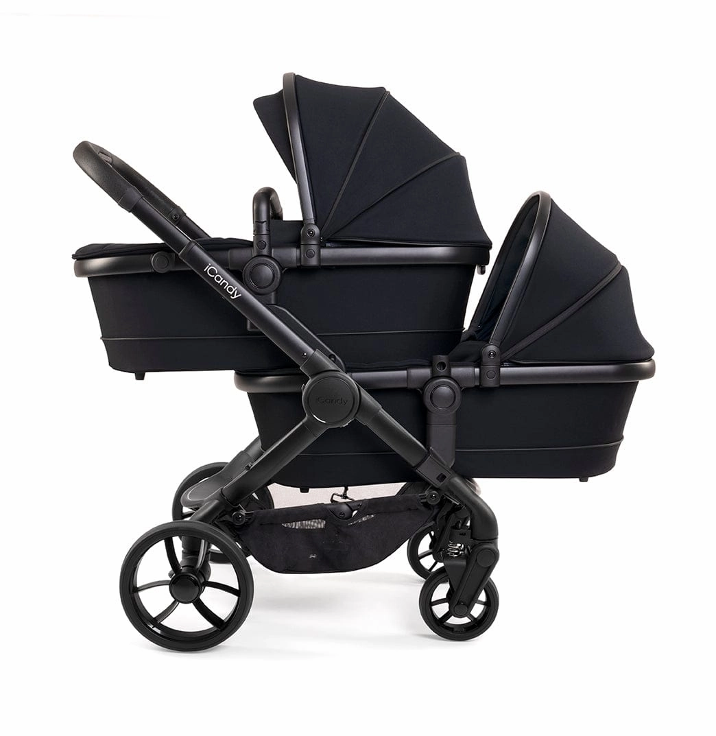 iCandy Peach 7 Twin Pushchair - Jet / Black Edition